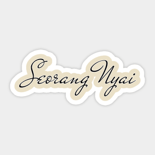 Nyai - Pribumi Marriage  A Nobleman Sticker